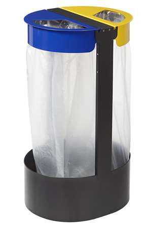 Image de COLLECTEUR A POSER DOUBLE 2x75L BLEU/JAUNE CITWIN