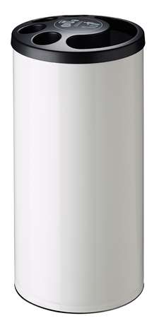 Image de COLLECTEUR 800 GOBELETS + CORBEILLE 25L BLANC (métal)