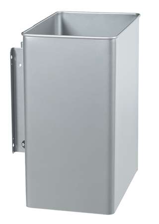 Image de POUBELLE MURALE PIVOTANTE 27L GRIS METAL TOURNY