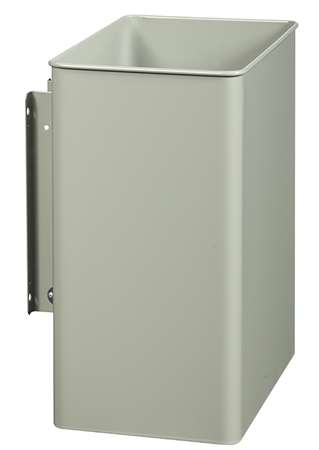 Image de POUBELLE MURALE PIVOTANTE 27L GRIS CIMENT TOURNY