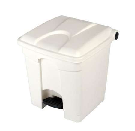 Image de POUBELLE A PEDALE 30L BLANC + COUVERCLE BLANC