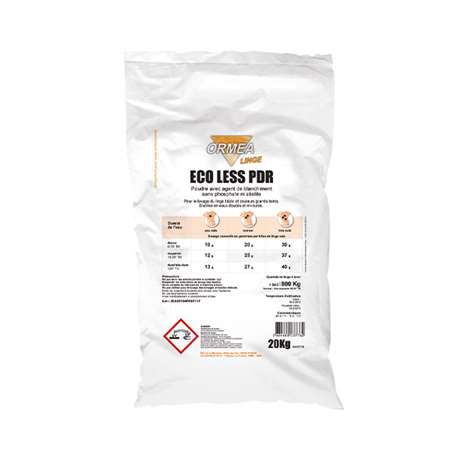 Image de ECO LESS PDR 20KG - Lessive avec agent blanchiment (Orméa)