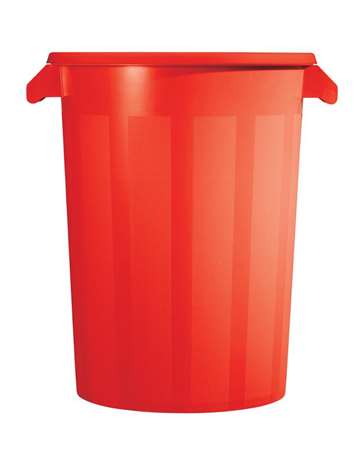 Image de POUBELLE ALIMENTAIRE 100L ROUGE PRATIK