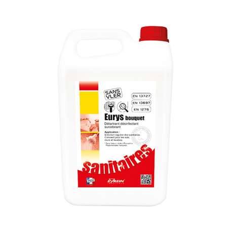 EURYS BOUQUET 5L - Détartrant désinfectant surodorant