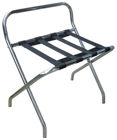 Image de SUPPORT DE BAGAGE PLIABLE RACK METAL AVEC DOSSERET