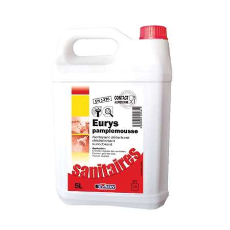EURYS PAMPLEMOUSSE 5L - Détartrant désinfectant surodorant