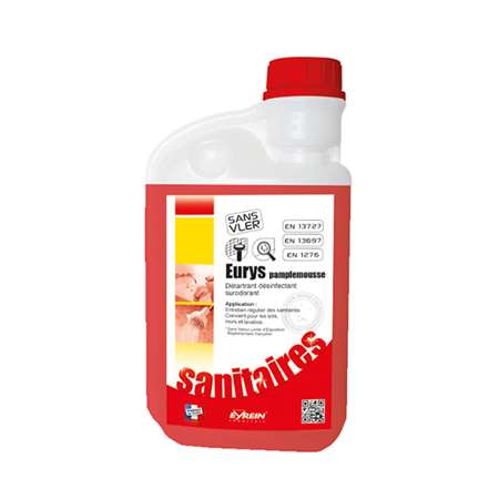 Image de EURYS PAMPLEMOUSSE 1L DOS - Détartrant désinfectant surodora