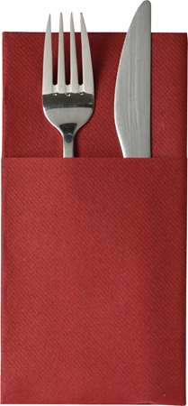 SERVIETTE COUVERT BORDEAUX CÉLISOFT 40x40 PAR 500 (vif)